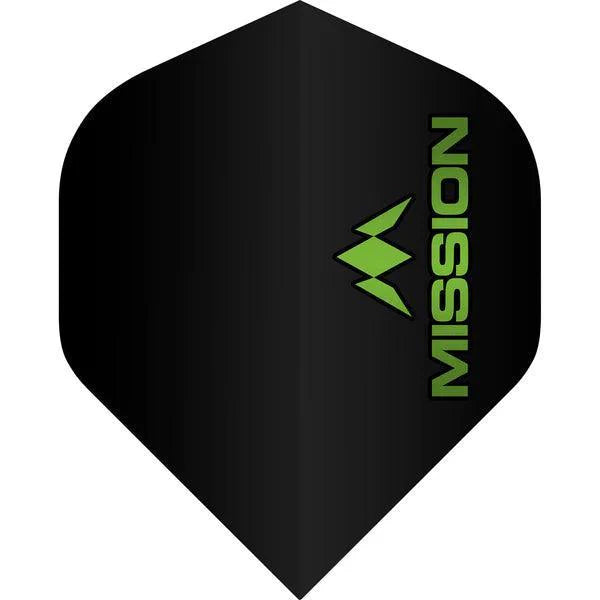 Mission - Logo - Zelená - No2 - 100 Mikrón - Letky Na Šípky - Direct Darts - 1