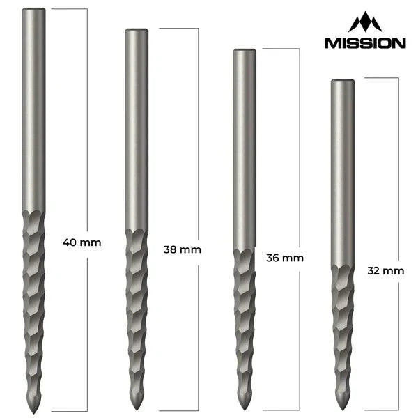 Mission - Lunar Fs - Strieborná - Hroty Na Šípky - Direct Darts - 2