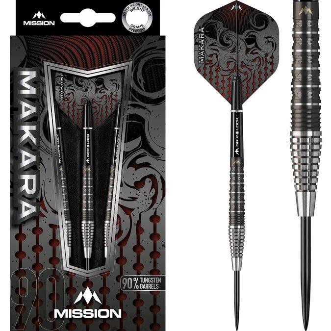 Mission - Makara - M2 - Graphite Pvd Čierna - 90% - Sada Steel Šípok - Direct Darts - 1