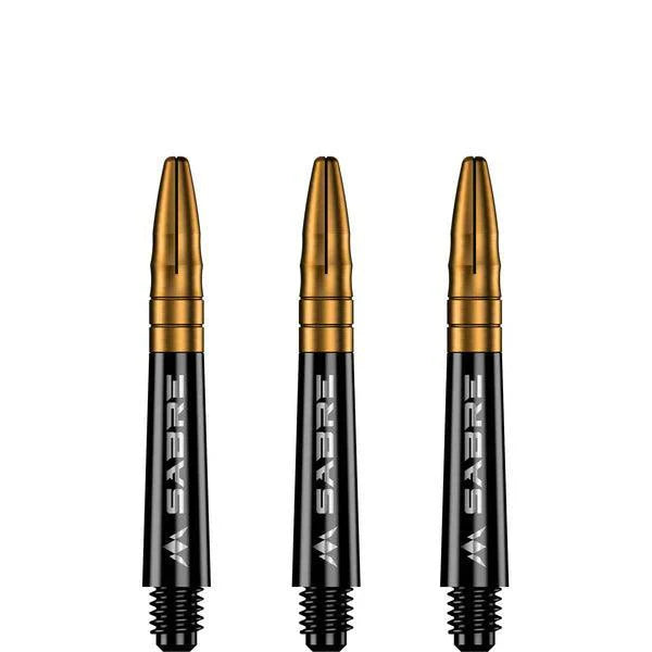 Mission - Sabre - Polykarbonát - Čierna - Zlatá Top - Násadka Na Šípky - Direct Darts - 2