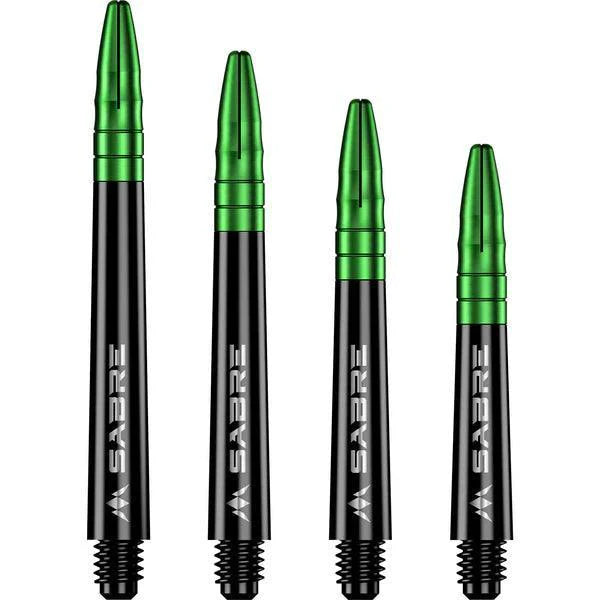 Mission - Sabre - Polykarbonát - Čierna - Zelená Top - Násadka Na Šípky - Direct Darts - 1