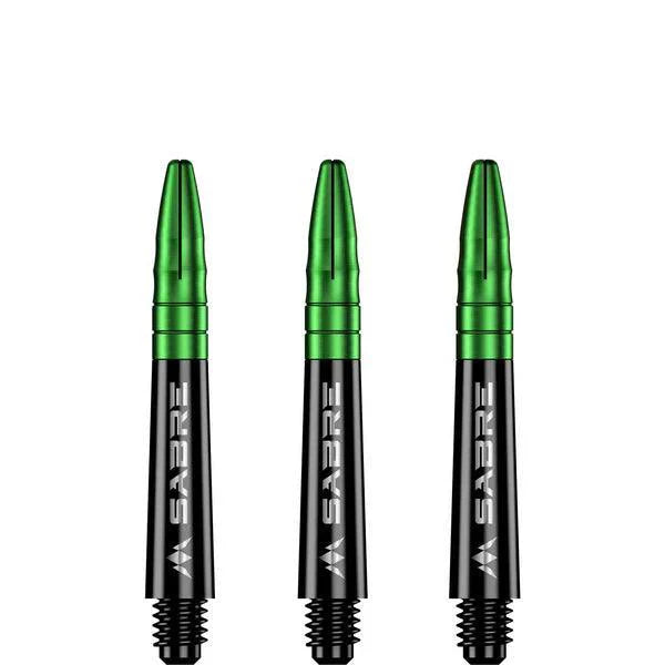 Mission - Sabre - Polykarbonát - Čierna - Zelená Top - Násadka Na Šípky - Direct Darts - 2