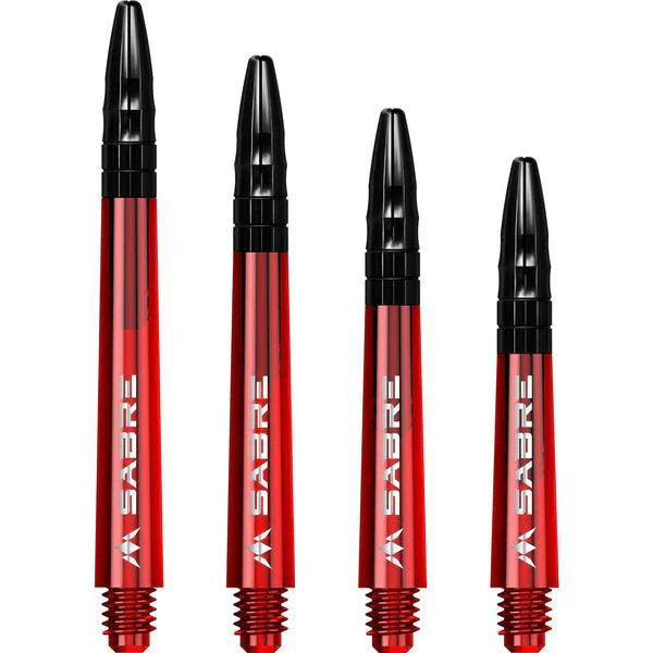 Mission - Sabre - Polykarbonát - Červená - Čierna Top - Násadka Na Šípky - Direct Darts - 1