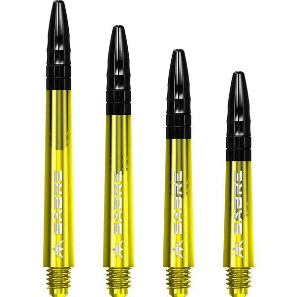 Mission - Sabre - Polykarbonát - Žltá - Čierna Top - Násadka Na Šípky - Direct Darts - 1