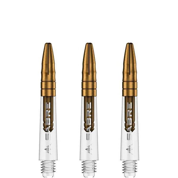 Mission - Sabre - Polykarbonát - Priehľadná - Zlatá Top - Násadka Na Šípky - Direct Darts - 2