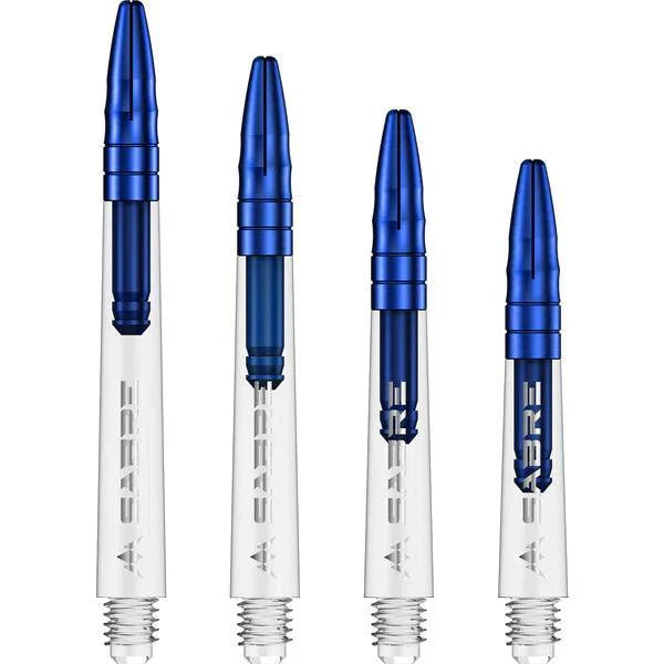 Mission - Sabre - Polykarbonát - Priehľadná - Modrá Top - Násadka Na Šípky - Direct Darts - 1