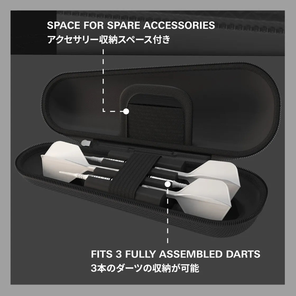 Target Japan - Takoma - Shell - Čierne - Puzdro Na Šípky - Direct Darts - 3