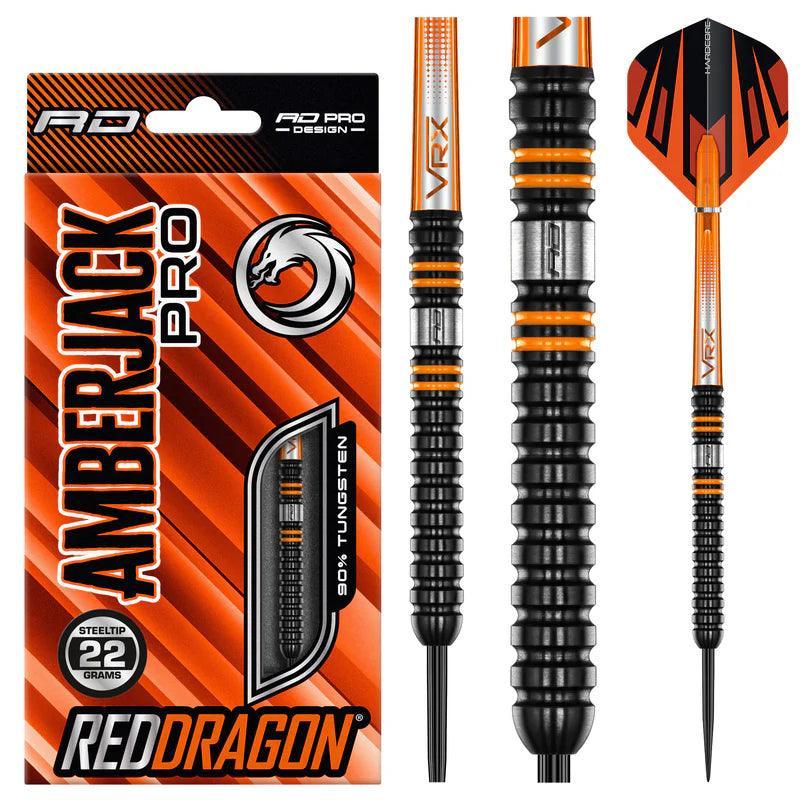 Red Dragon - Amberjack Pro V1 - 90% - Sada Steel Šípok - Direct Darts - 2