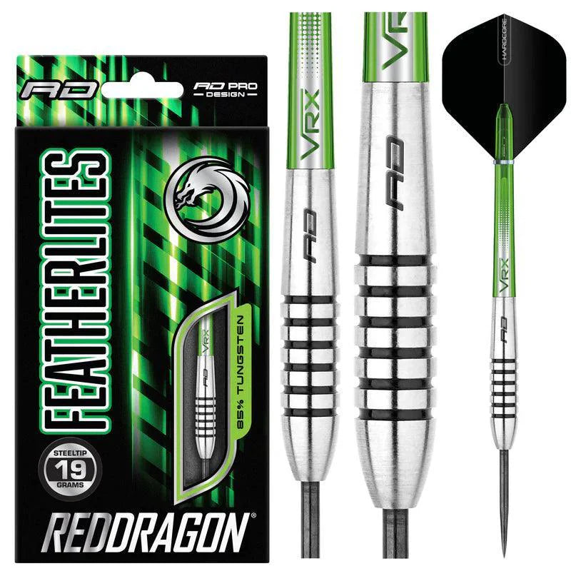 Red Dragon - Featherlite V9 - 85% - Sada Steel Šípok - Direct Darts - 2
