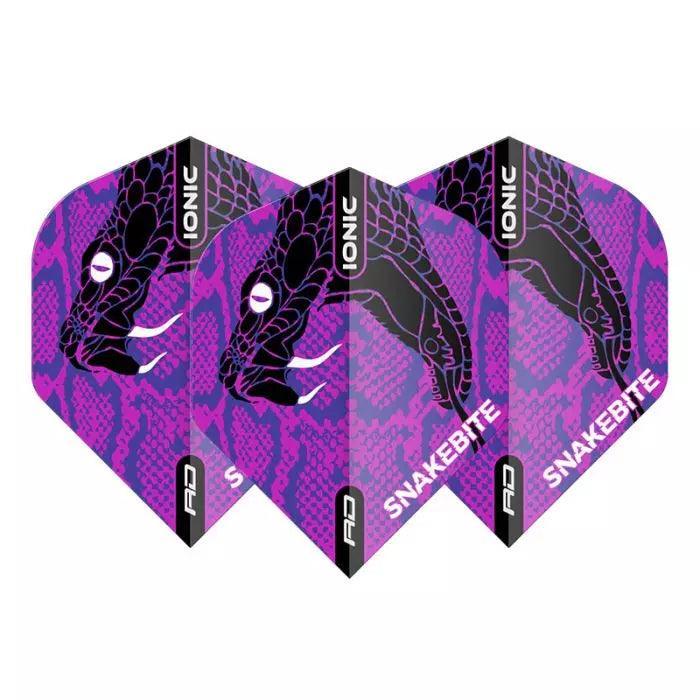 Red Dragon - Hardcore Ionic Snakebite Fialová Fej - 100 Mikrón - Letky Na Šípky - Direct Darts - 1