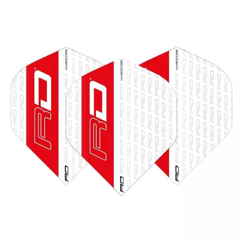 Red Dragon - Hardcore Xt Biela & Červená - 100 Mikrón - Letky Na Šípky - Direct Darts - 1