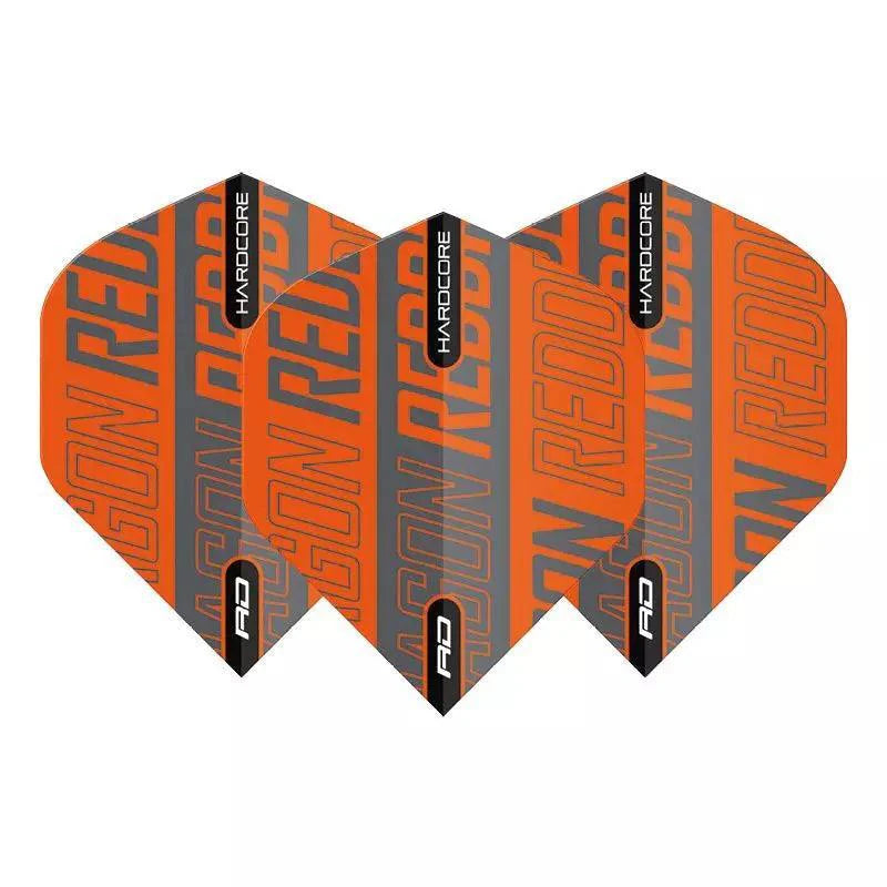 Red Dragon - Hardcore Xt Oranžová & Sivá - 100 Mikrón - Letky Na Šípky - Direct Darts - 1