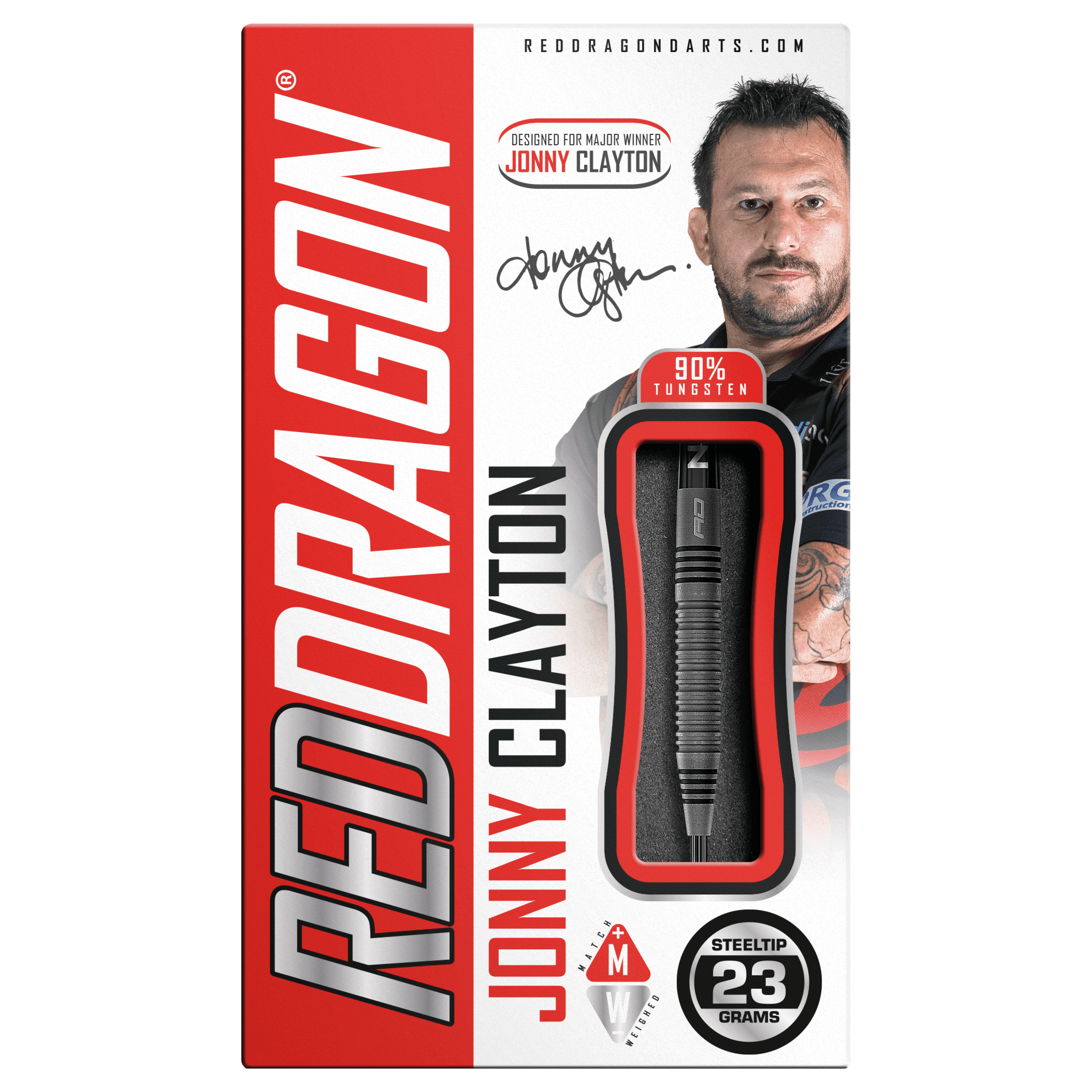 Red Dragon - Jonny Clayton Oxide Edition 90% - Sada Steel Šípok - Direct Darts - 4