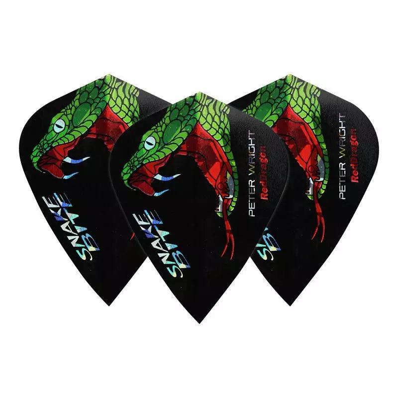 Red Dragon - Peter Wright Snakebite Holographic Fej - 100 Mikrón - Letky Na Šípky - Direct Darts - 1