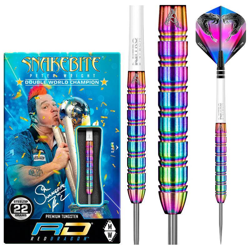 Red Dragon - Peter Wright Snakebite V1 - 85% - Sada Steel Šípok - Direct Darts - 2