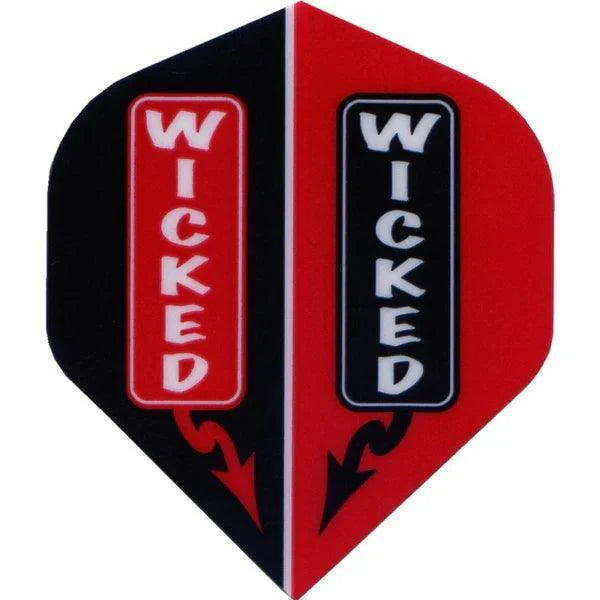 Ruthless - Wicked - Červená - No2 - 100 Mikrón - Letky Na Šípky - Direct Darts - 1