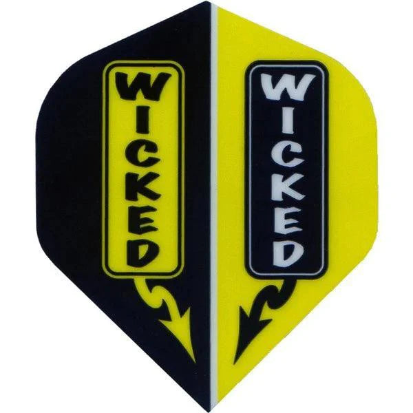 Ruthless - Wicked - Žltá - No2 - 100 Mikrón - Letky Na Šípky - Direct Darts - 1