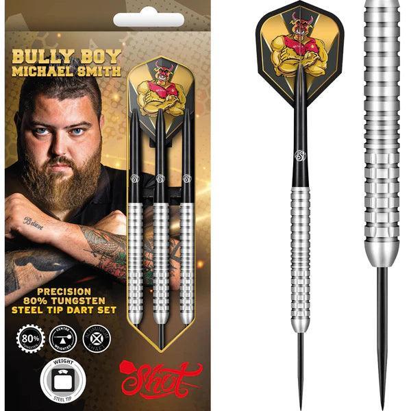 Shot - Michael Smith - Bully Boy - Precision 80% - Sada Steel Šípok - Direct Darts - 1