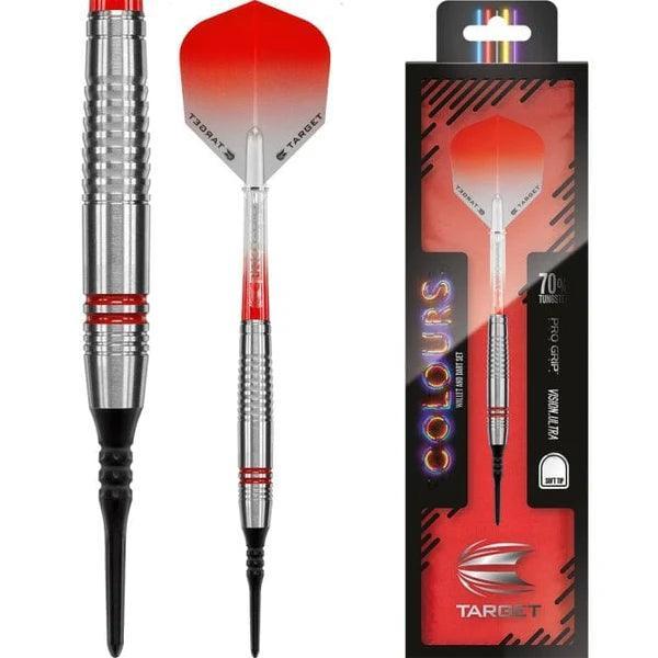 Target - Colours Ii - Červená 80% - Sada Soft Šípok - Direct Darts - 1