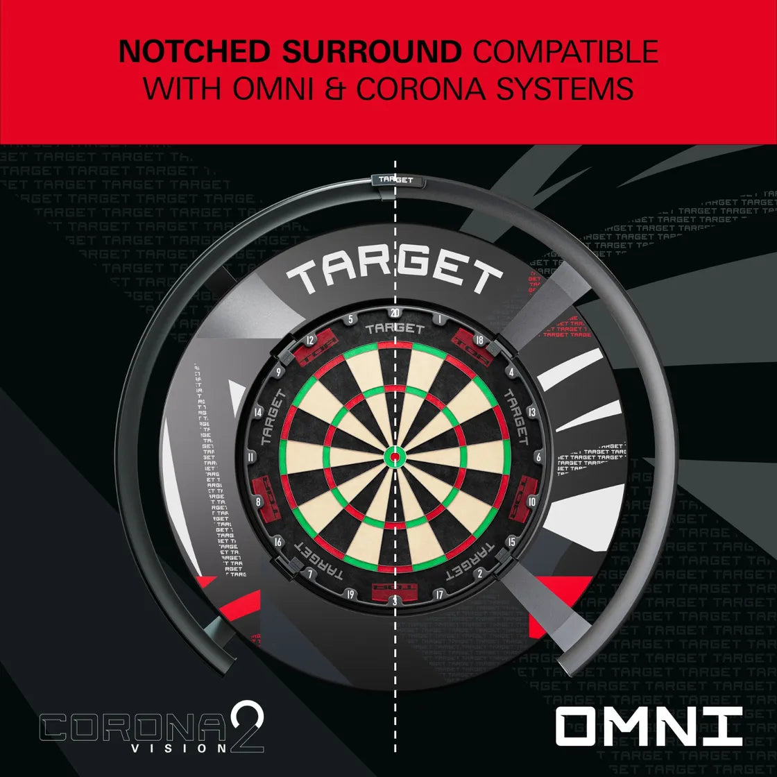 Target - Black Patterned Notched - Ochrana K Terčom - Direct Darts - 2