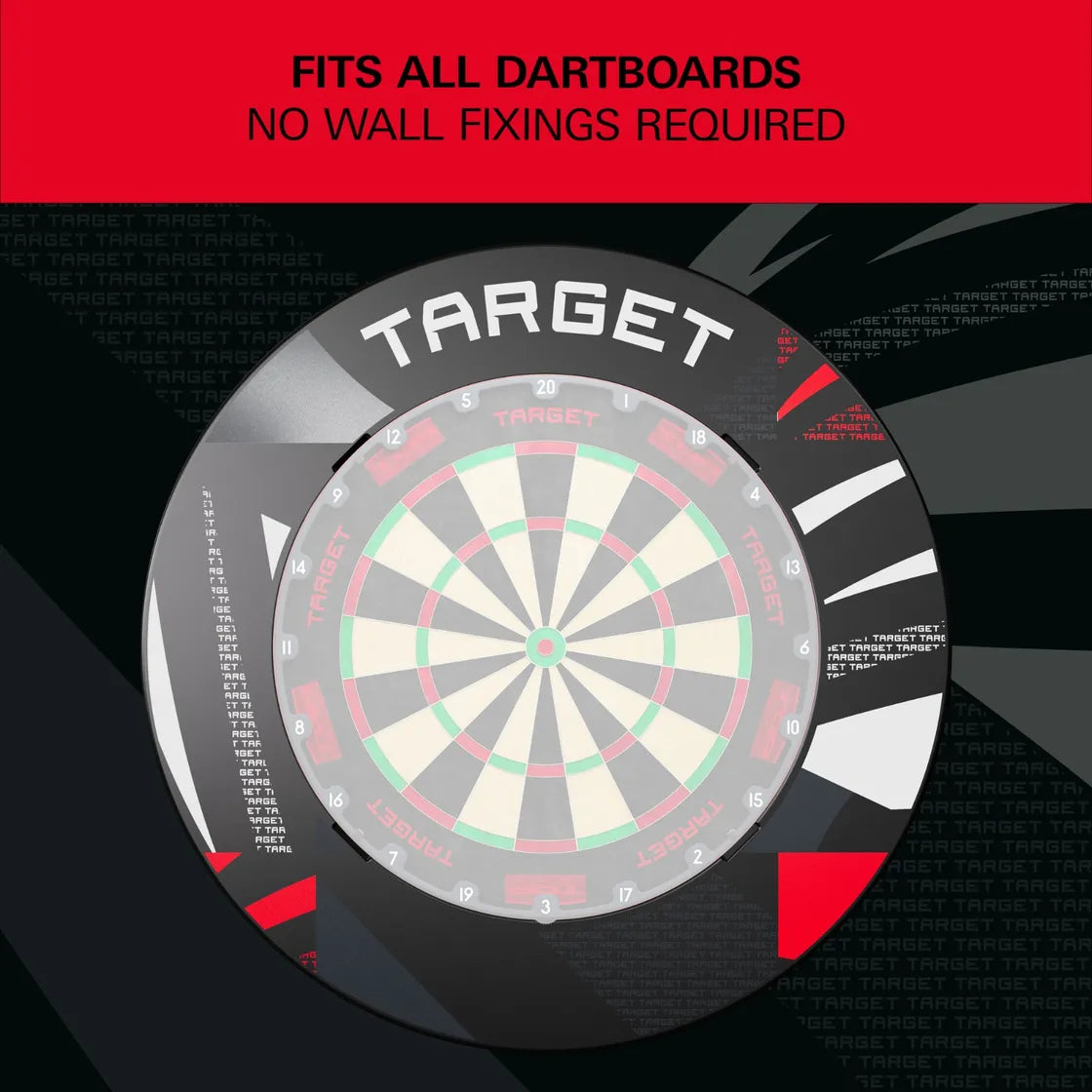 Target - Black Patterned Notched - Ochrana K Terčom - Direct Darts - 4