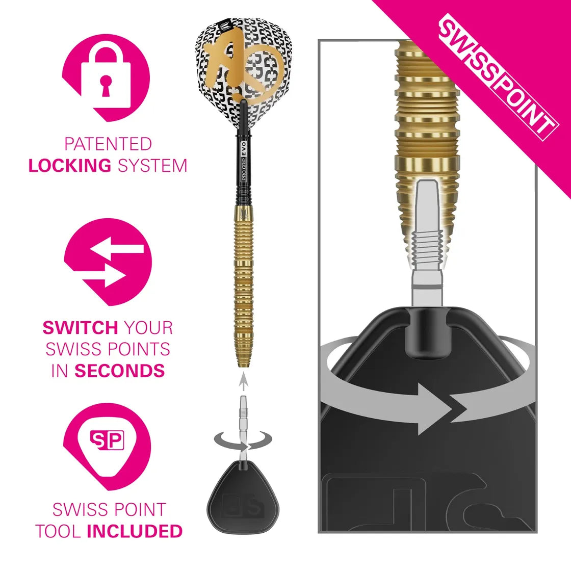 Target - Bolide Envy 01 - 90% - Steel Šípky - Direct Darts - 3