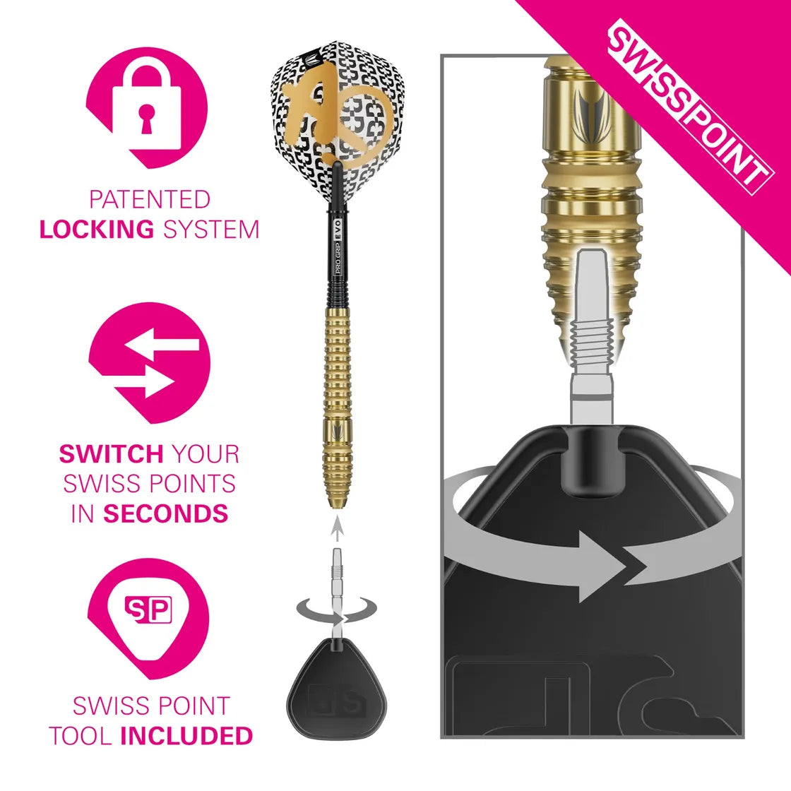 Target - Bolide Envy 03 - 90% - Steel Šípky - Direct Darts - 3