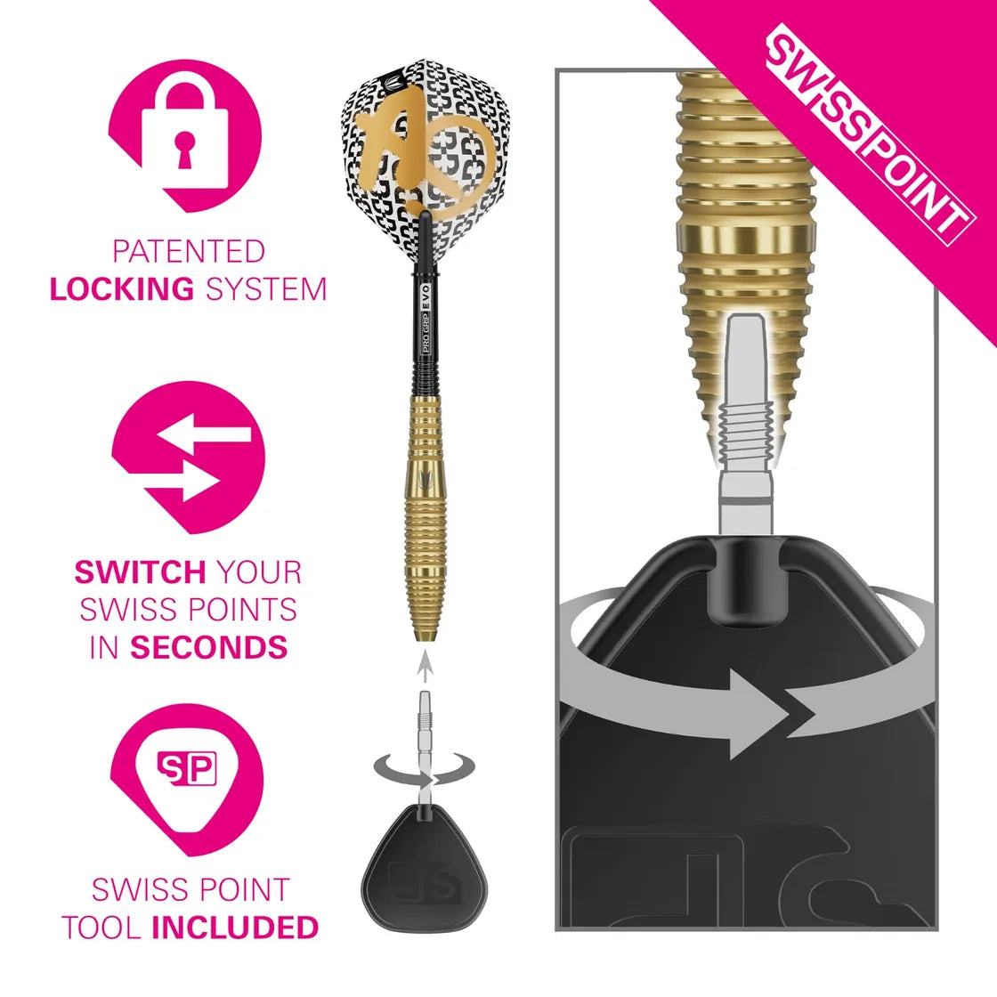 Target - Bolide Envy 05 - 90% - Steel Šípky - Direct Darts - 3