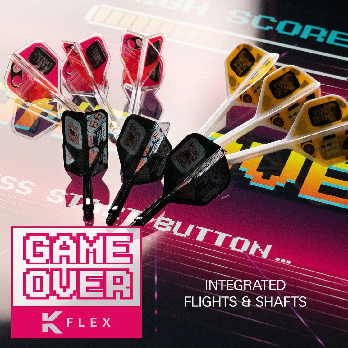 Target - K-Flex - Game Over - No2 - Jednodielny Násadka/Letky Na Šípky - Direct Darts - 2