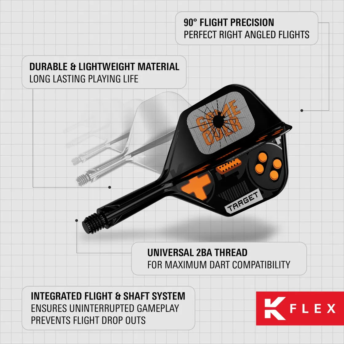 Target - K-Flex - Game Over - No6 - Jednodielny Násadka/Letky Na Šípky - Direct Darts - 5