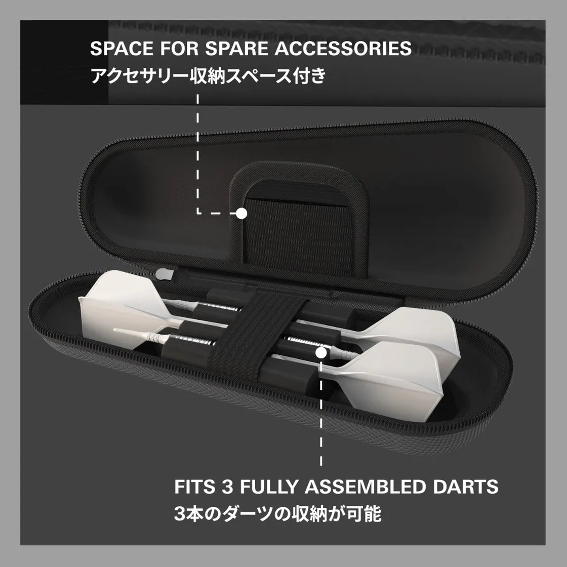Target Japan - Takoma - Shell - Sivé - Puzdro Na Šípky - Direct Darts - 3