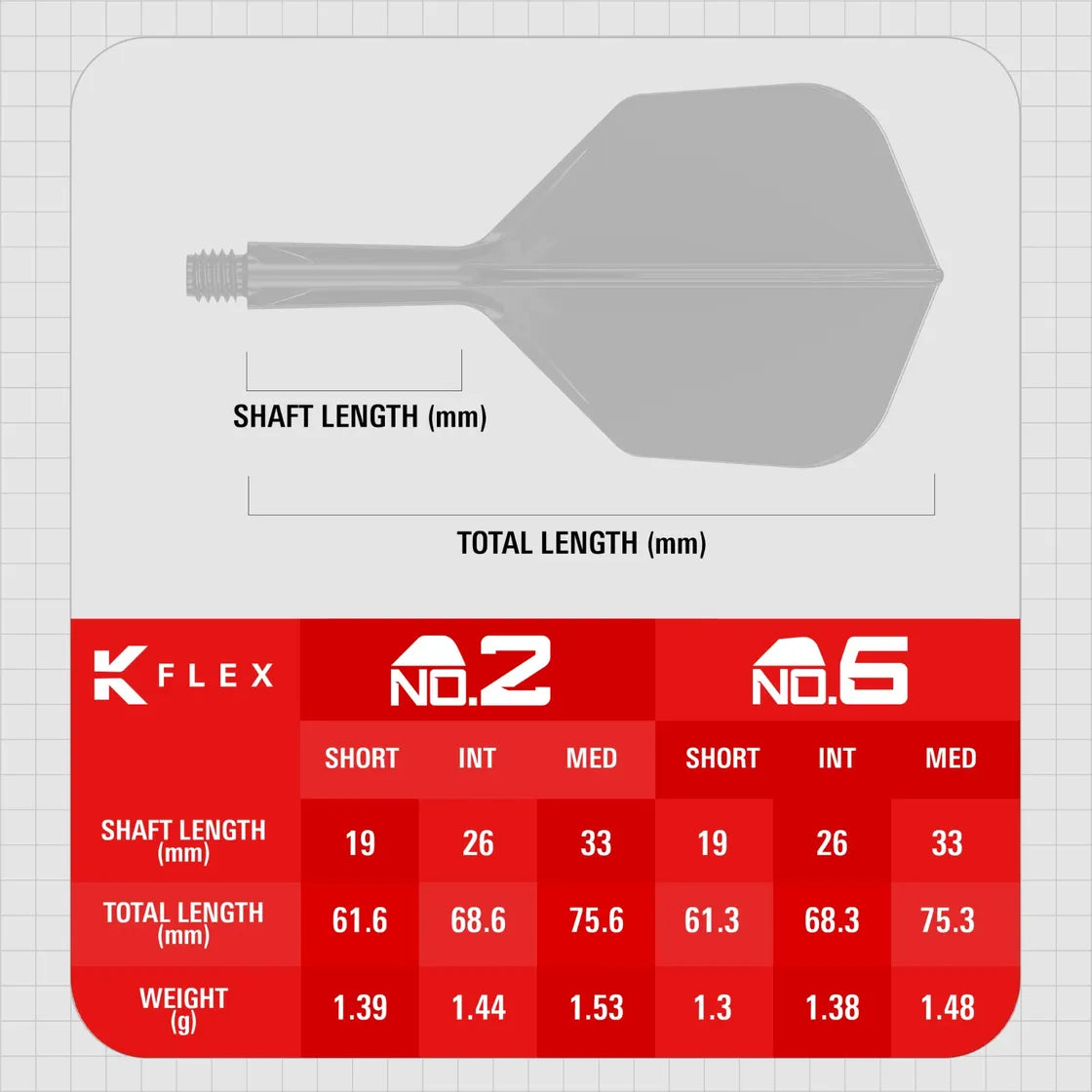 Target - K-Flex - Bolide - No6 - Jednodielny Násadka/Letky Na Šípky - Direct Darts - 4