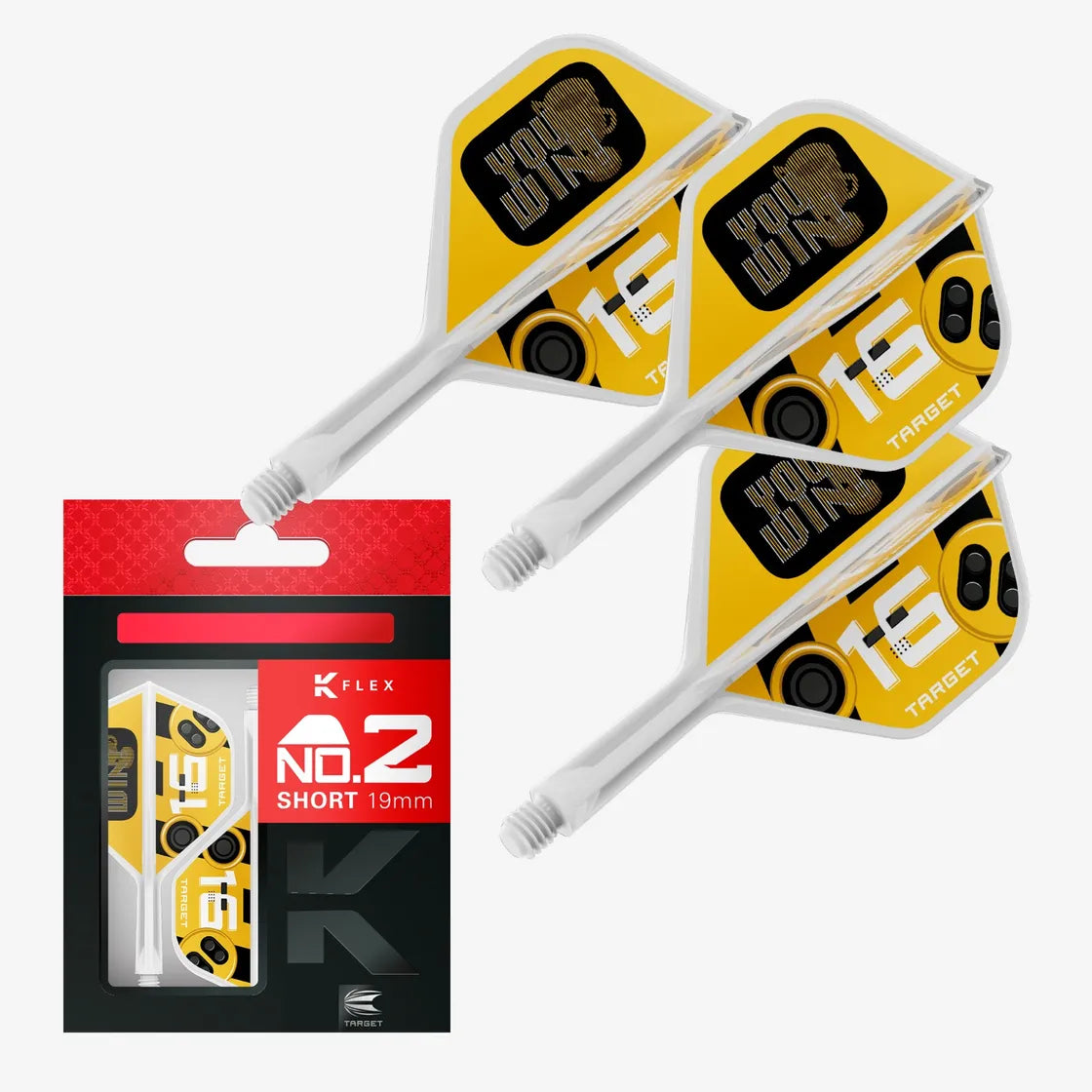 Target - K-Flex - You Win - No2 - Jednodielny Násadka/Letky Na Šípky - Direct Darts - 1