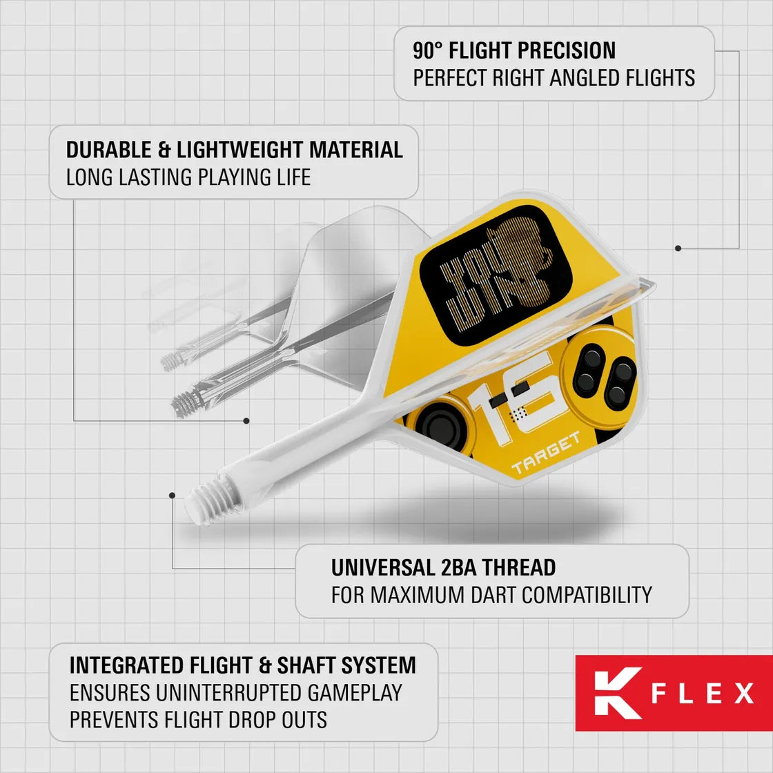 Target - K-Flex - You Win - No6 - Jednodielny Násadka/Letky Na Šípky - Direct Darts - 5