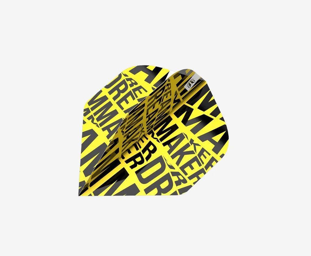Target - Dimitri Van Den Bergh - Pro.Ultra - Žltá - No2 - 100 Mikrón - Letky Na Šípky - Direct Darts - 1