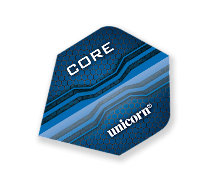 Unicorn - Core Plus Core Modrá - 75 Mikrón - Letky Na Šípky - Direct Darts - 1