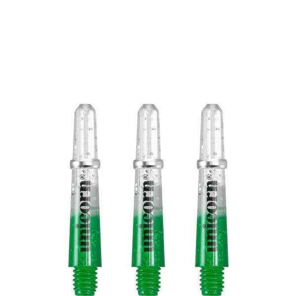 Unicorn - Gripper 4 Elememts 2 Tone Zelená/Priehľadná - Násadka Na Šípky - Direct Darts - 5