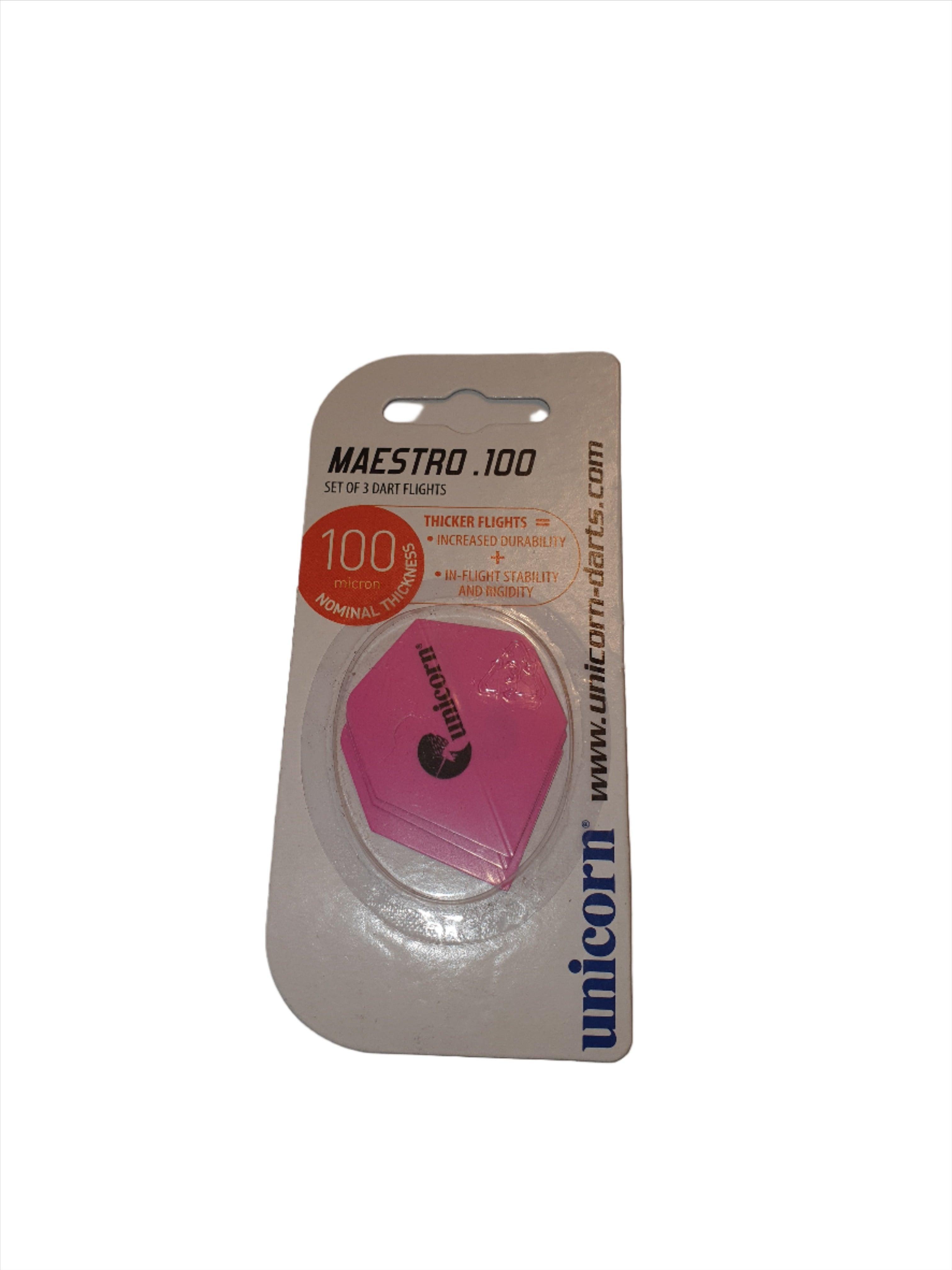 Unicorn - Maestro - Upl Logo - Pink - Plus - 100 Mikrón - Letky Na Šípky - Direct Darts - 1