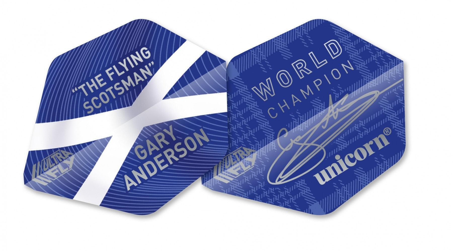 Unicorn - Ultrafly W/C G.Anderson Modrá - 75 Mikrón - Letky Na Šípky - Direct Darts - 1