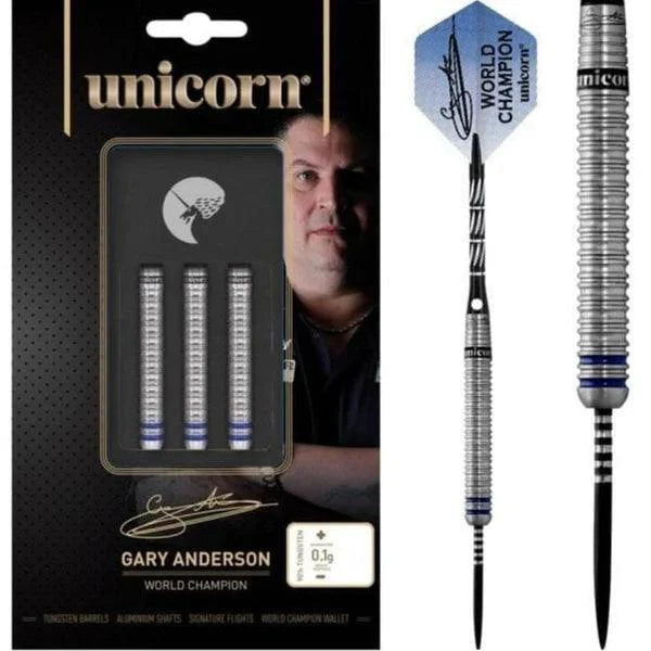Unicorn - W/Champ Gary Anderson 90% - Sada Steel Šípok - Direct Darts - 1