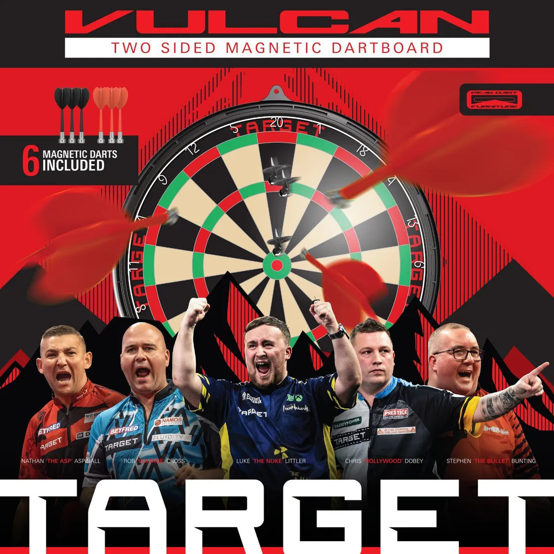 Target Japan - Vulcan Magnetický Terč Na Šípky - Direct Darts - 2
