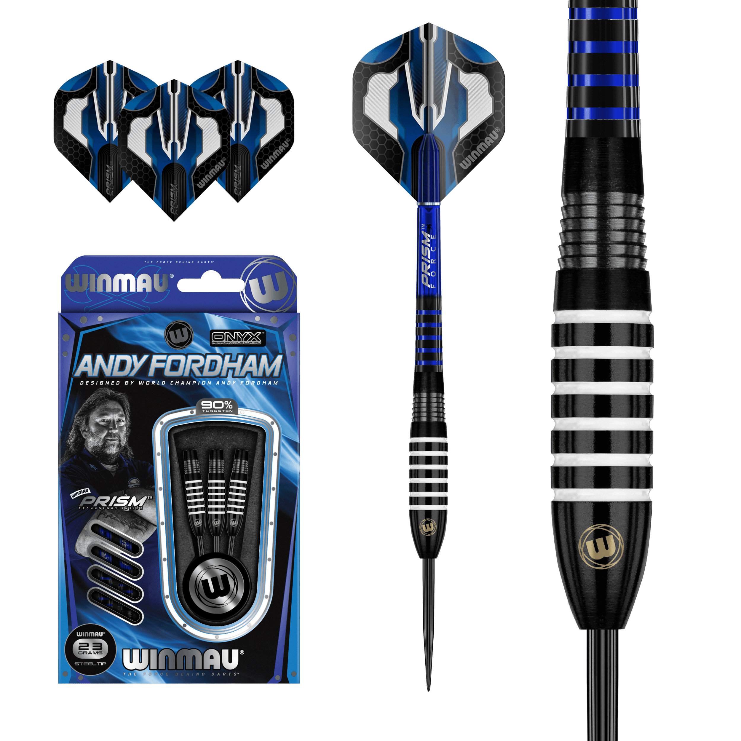 Winmau - Andy Fordham 90% - Sada Steel Šípok - Direct Darts - 2