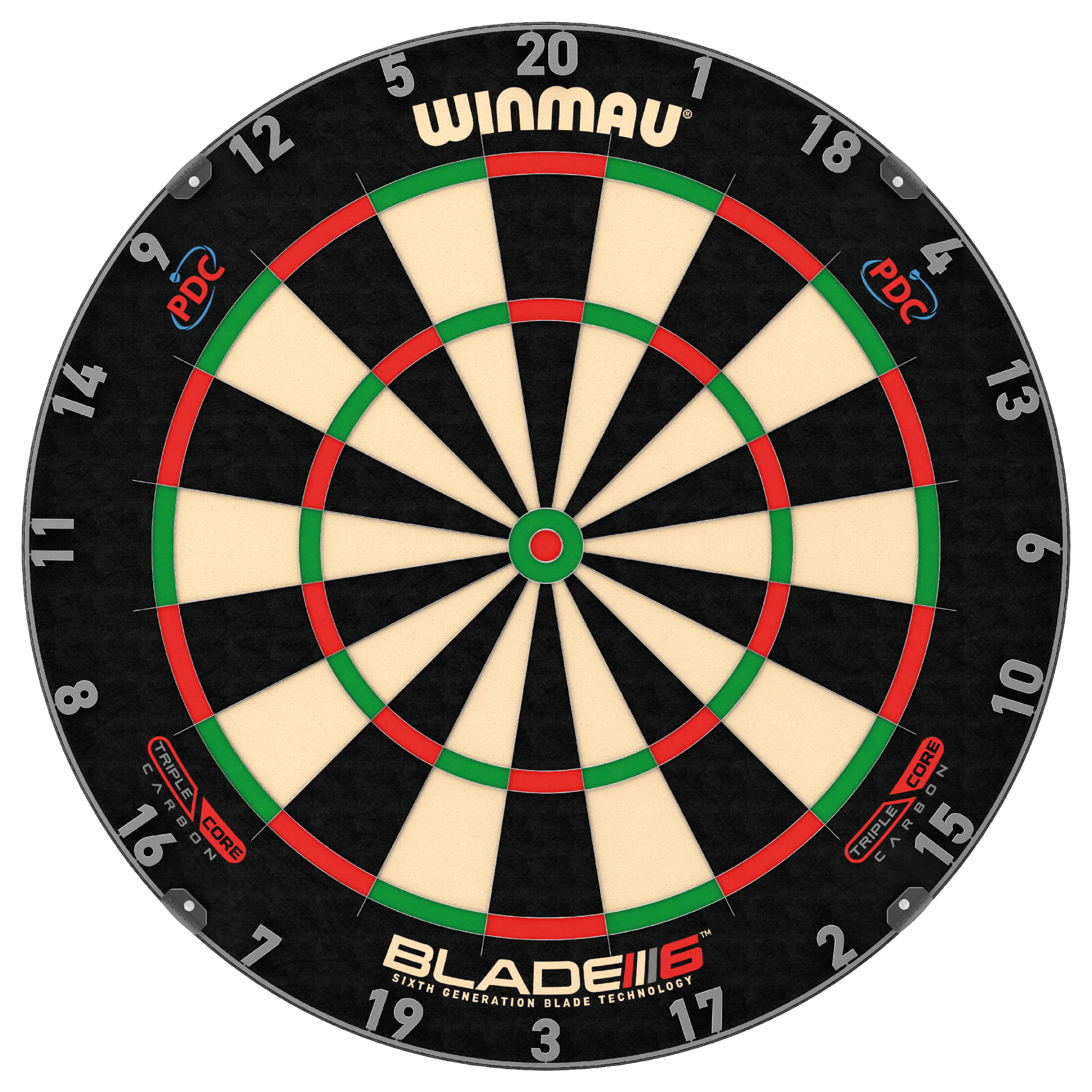 Winmau - Blade 6 Triple Core Pdc Logoval - Sisalový Terč Na Šípky - Direct Darts - 1