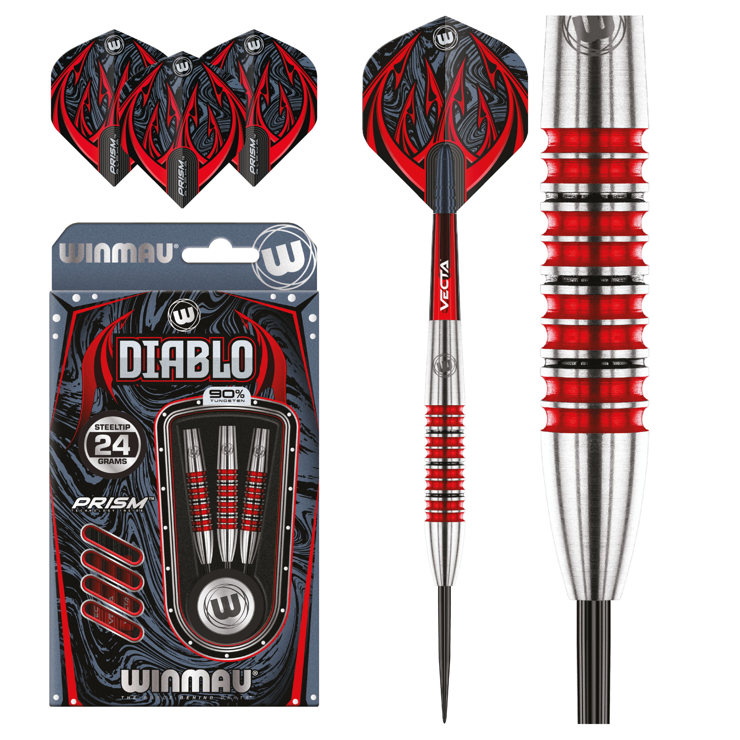 Winmau - Diablo 90% V1 - Sada Steel Šípok - Direct Darts - 2