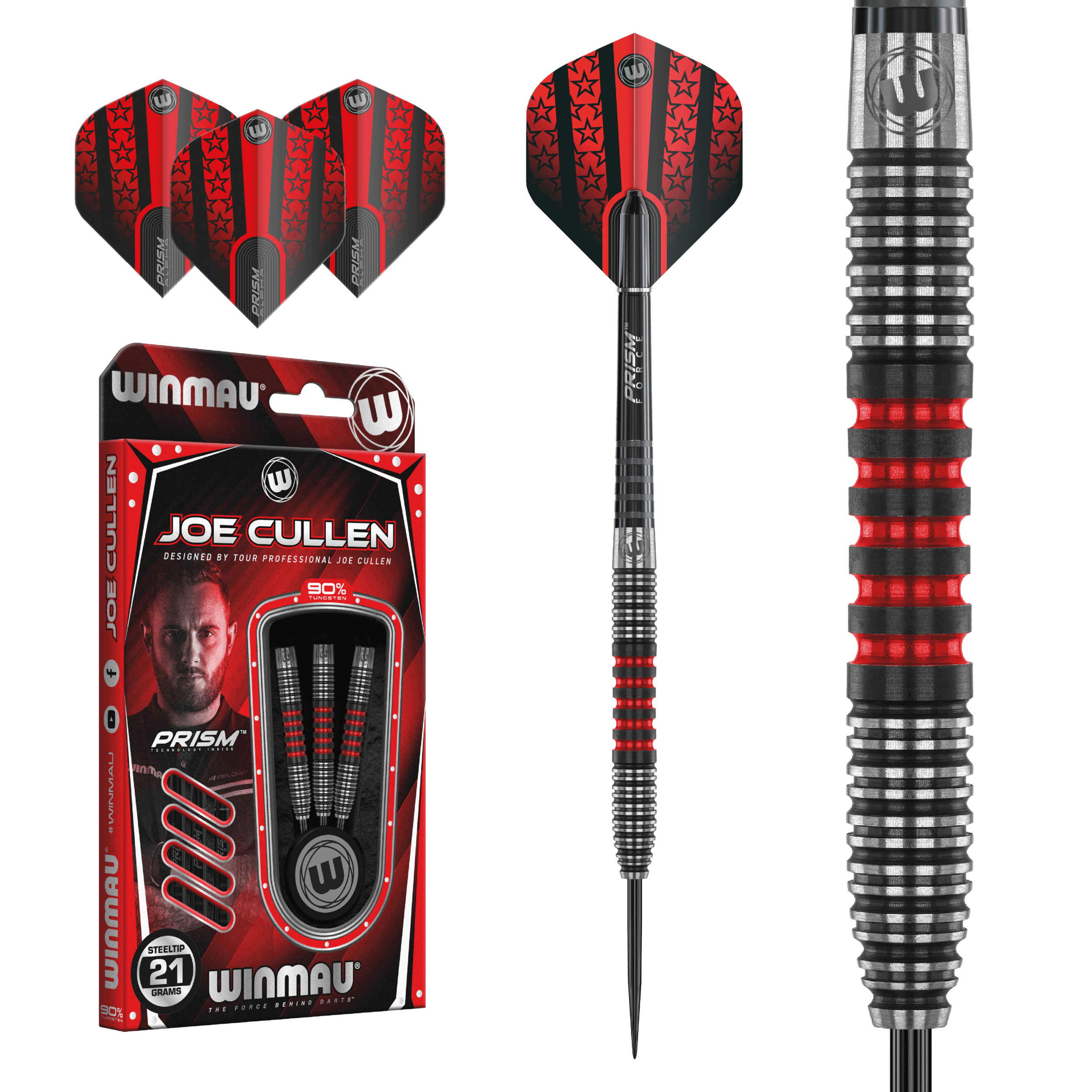 Winmau - Joe Cullen 90% - Sada Steel Šípok - Direct Darts - 2