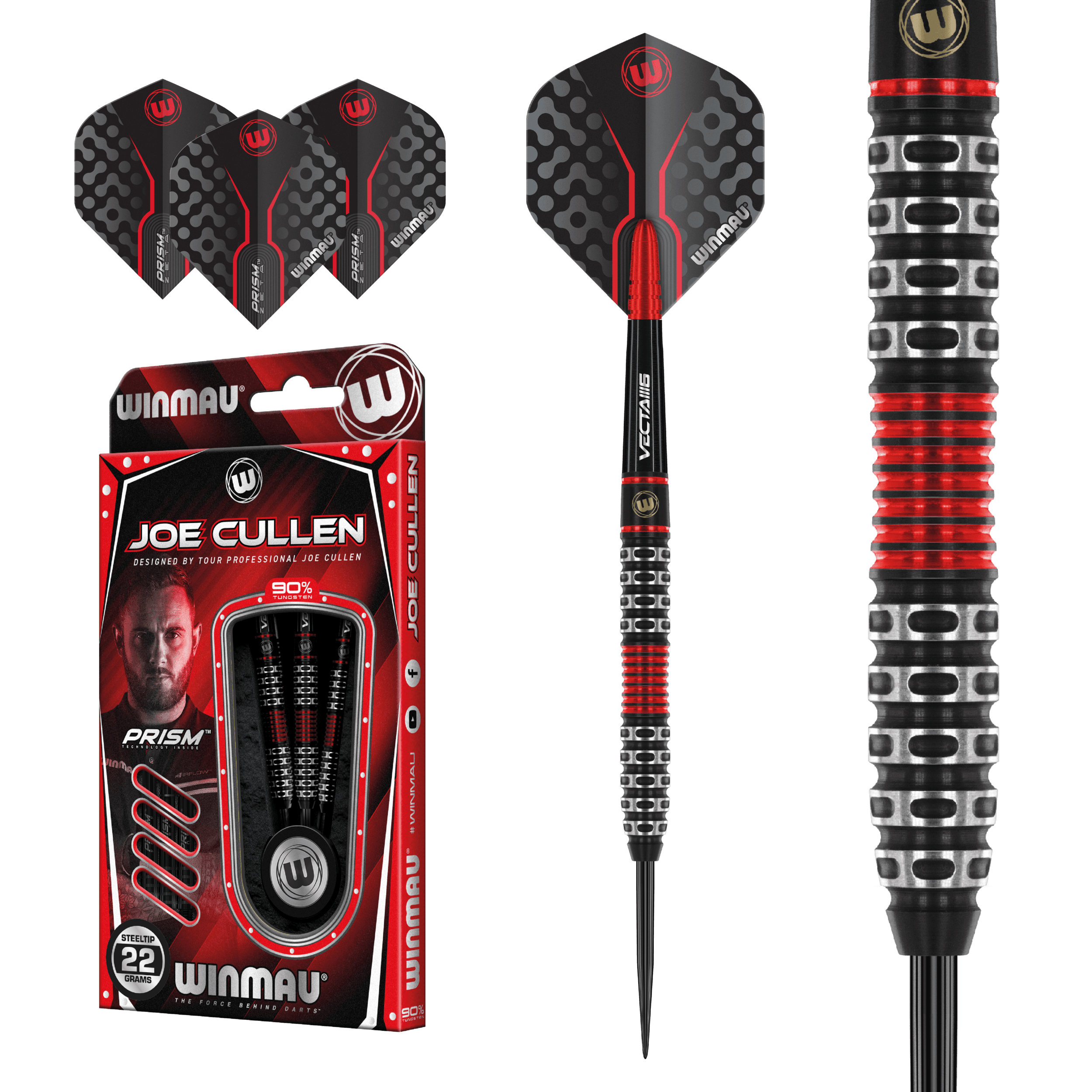 Winmau - Joe Cullen Special Edition 90% - Sada Steel Šípok - Direct Darts - 2