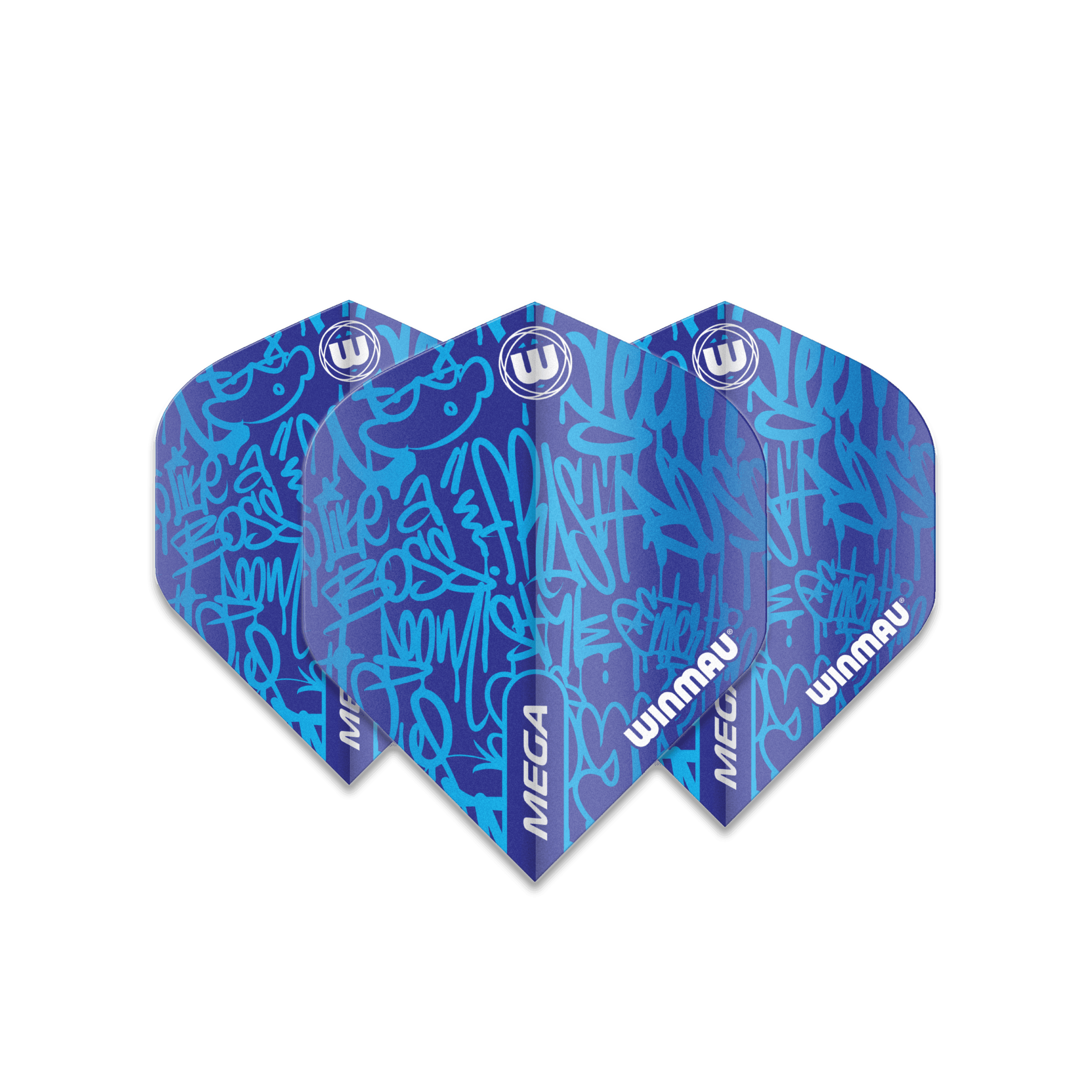 Winmau - Mega Standard Modrá - 75 Micron - Letky Na Šípky - Direct Darts - 1