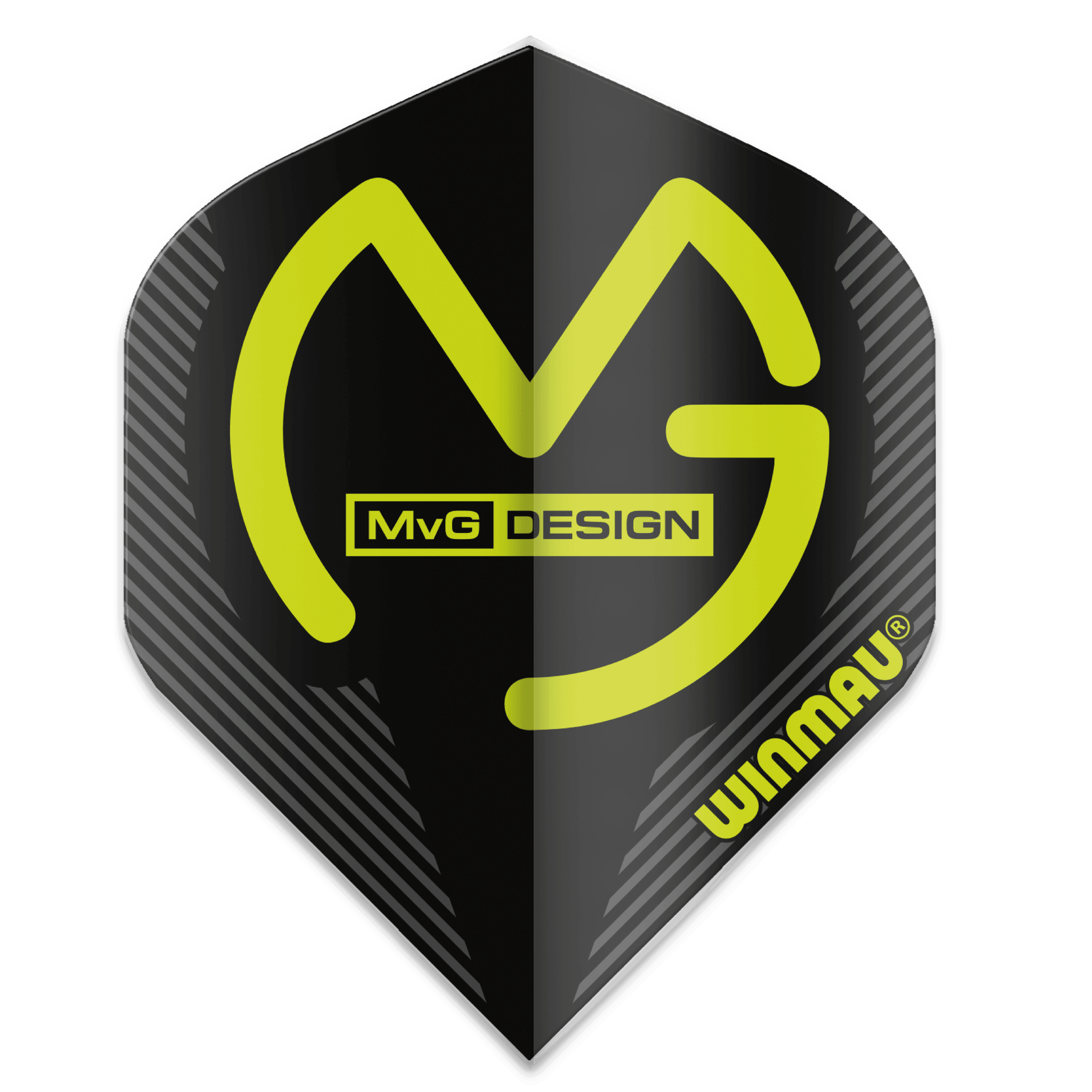 Winmau - Mega Standard Mvg Čierna - 75 Micron - Letky Na Šípky - Direct Darts - 1