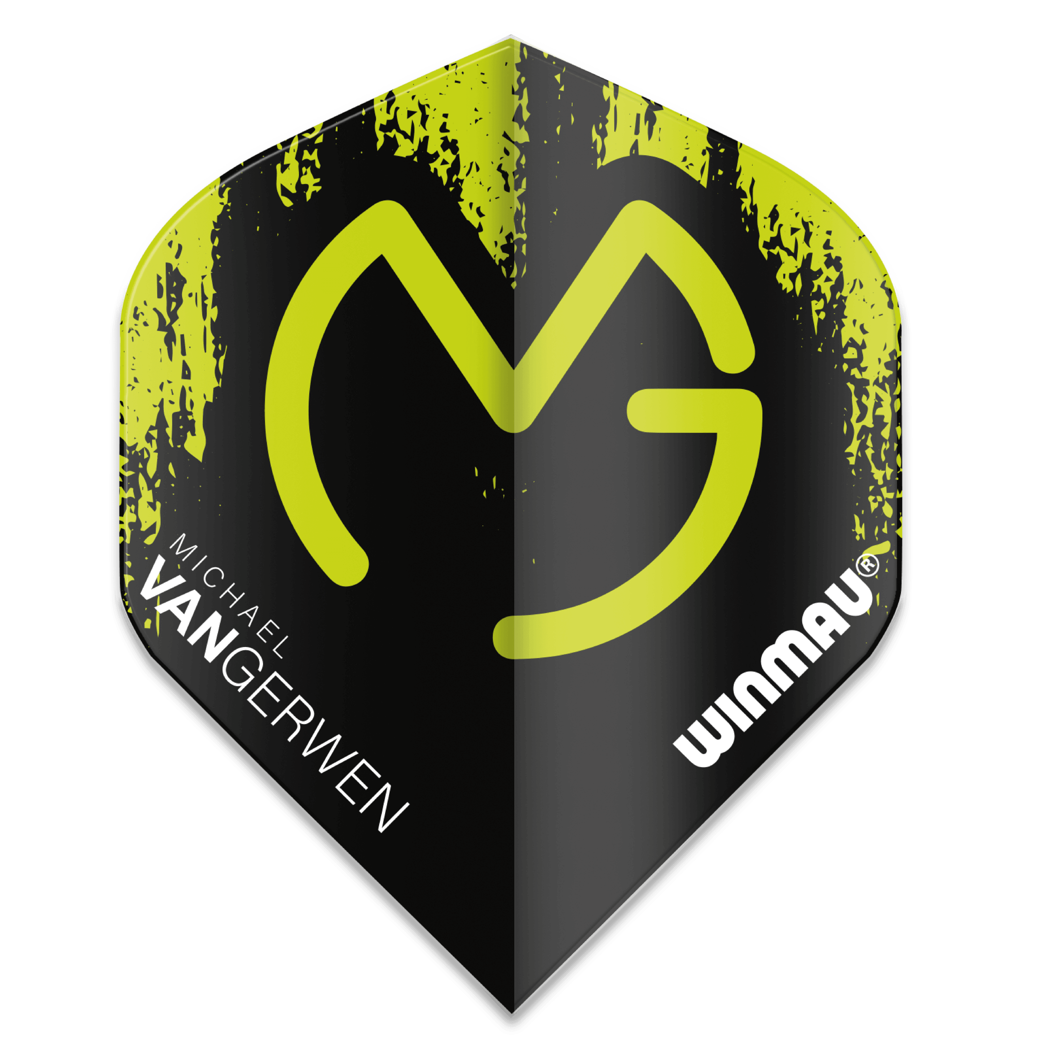 Winmau - Mega Standard Mvg Zelená & Čierna - 75 Micron - Letky Na Šípky - Direct Darts - 1