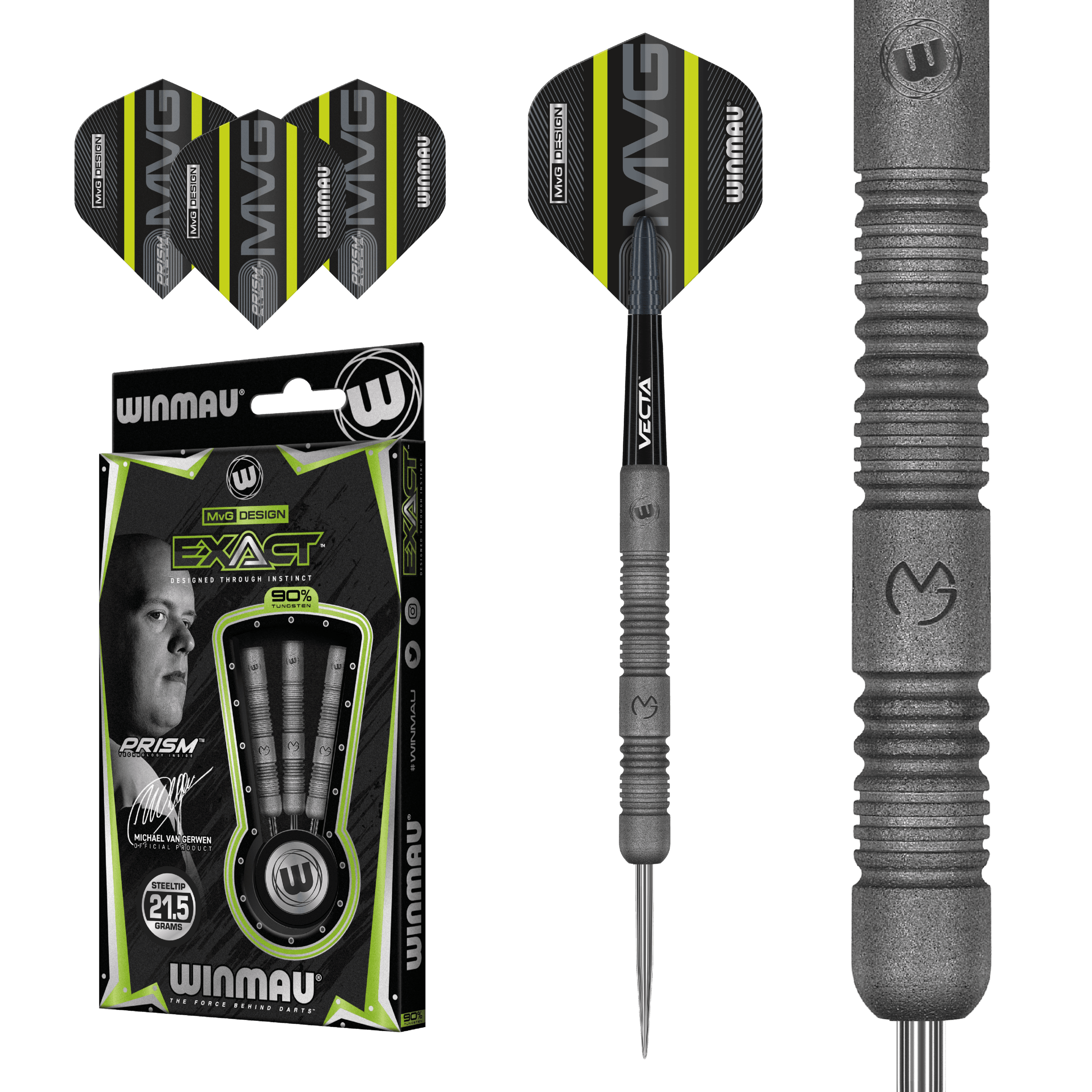Winmau - Mvg Exact 90% - Sada Steel Šípok - Direct Darts - 2